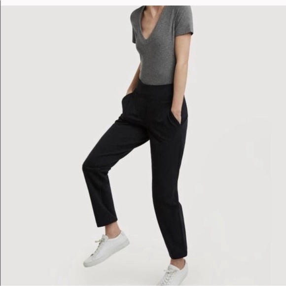 Kit & Ace Black Ponte Pant Slacks Ankle Length 10 - Picture 1 of 8